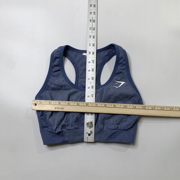Gymshark Sports Bra Womens XS Extra Small Shark Vital Seamless 2.0 Racerback - Picture 5 of 8